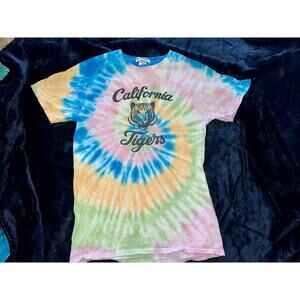 VINTAGE NEEMA CALIFORNIA TIGERS TIE DYE TEE S